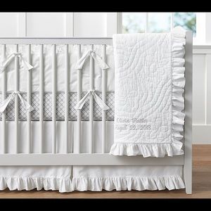Pottery Barn Kids Ruffle Baby Crib Skirt
